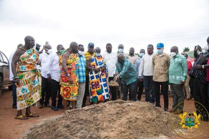 Nana Addo cuts sod for 12 new hospitals