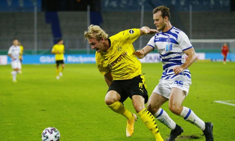 Borussia Dortmund's Julian Brandt came off the bench in Germany's September 6 1-1 draw at Switzerland
