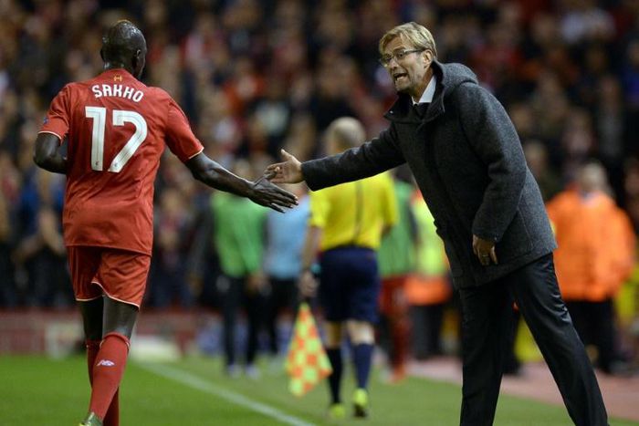 Exonerated: Jurgen Klopp (right) said he had known for a long time that Mamadou Sakho (left)was not guilty of doping