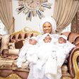Rev Obofour wife with triplets