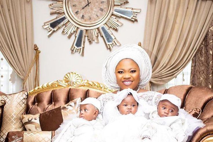 Rev Obofour wife with triplets
