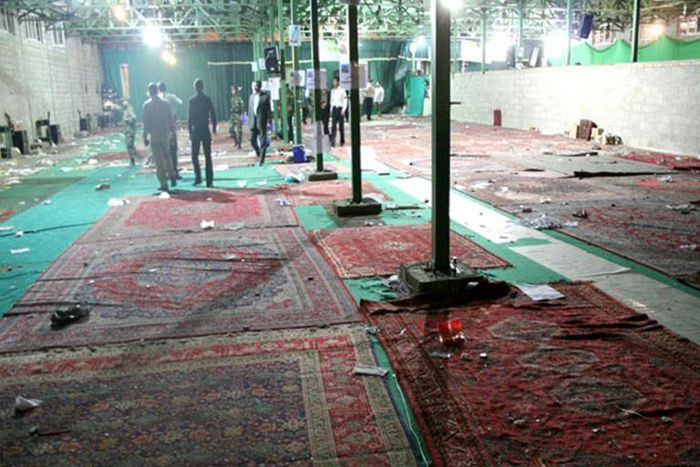 The 2008 bombing, which Iran blames on US-based "terrorists", ripped through a packed mosque in the southern city of Shiraz, killing 14 people and wounding 215