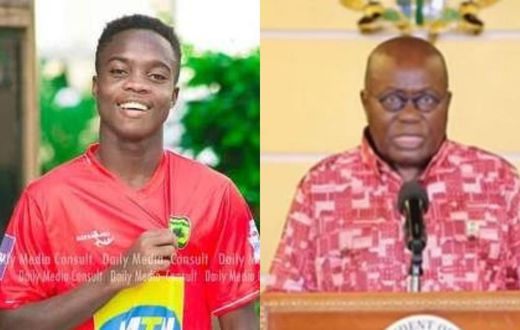 Kotoko wonderkid Mathew Anim Cudjoe pleads with President Akufo-Addo to lift ban on contact sport