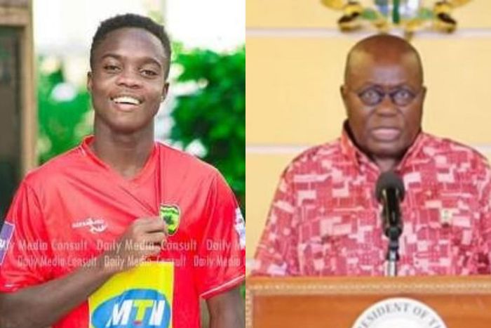 Kotoko wonderkid Mathew Anim Cudjoe pleads with President Akufo-Addo to lift ban on contact sport