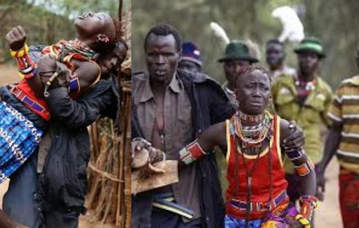 In this tribe, a man must kidnap any pretty lady he likes and inform her father later