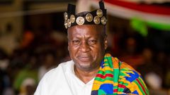 John Mahama enstooled Chief in Bono East region