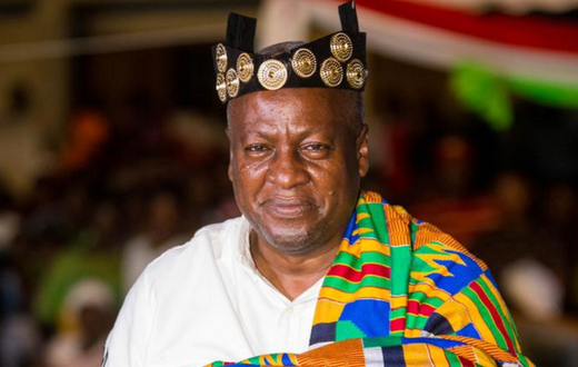 John Mahama enstooled Chief in Bono East region
