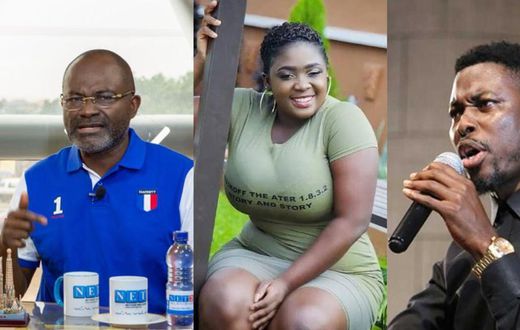 Kennedy Agyapong, Tracey Boakye and Kwame A Plus