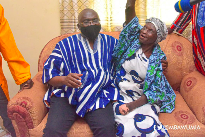 Bawumia hands over house to 82-year-old abandoned cured leper