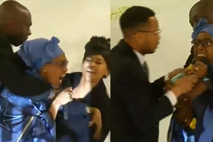 Drama as widow attacks sister-in-law with bottles to stop her from paying tribute