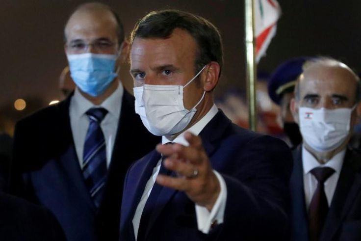 French President Emmanuel Macron, who is due in Baghdad later Wednesday, says he wants Iraqis to be given alternatives to domination by Islamist extremists or regional powers