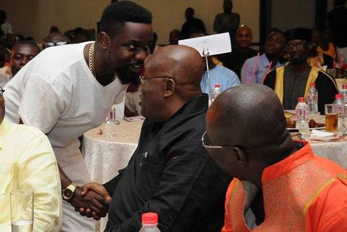 Sarkodie chats with President Nana Addo