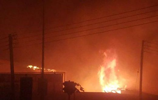 Several stores destroyed as fire guts Takoradi Market Circle