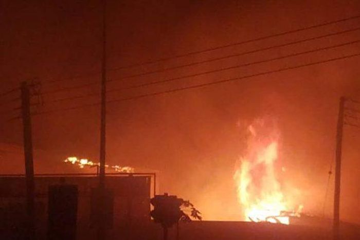 Several stores destroyed as fire guts Takoradi Market Circle