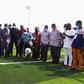 President Akufo-Addo, Asamoah Gyan display their football skills