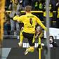 Erling Braut Haaland celebrates scoring for Dortmund at home to Freiburg