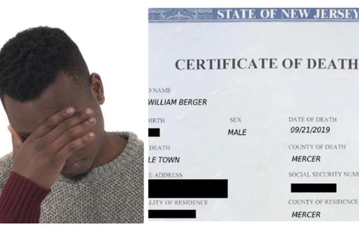 Man fakes his death certificate to avoid being jailed, typographical error spoils the plan