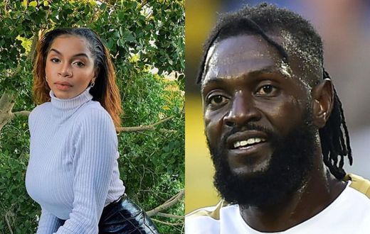 Emmanuel Adebayor flaunts her new girlfriend