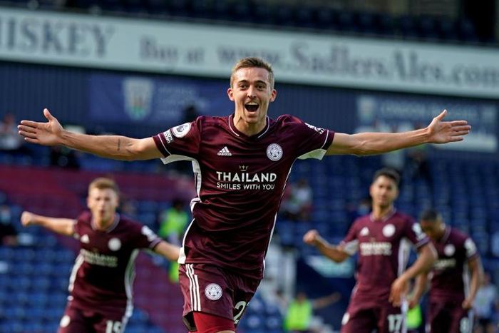 Timothy Castagne scored on his Leicester debut in a 3-0 win at West Brom