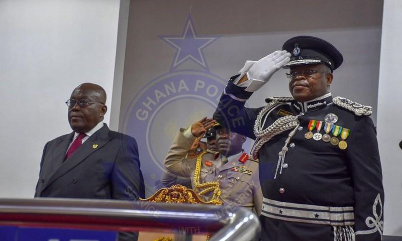 Nana Addo with James Oppong Boanuh, IGP