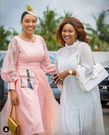 Nana Ama Mcbrown and Nikki Samonas at Kelby's christening