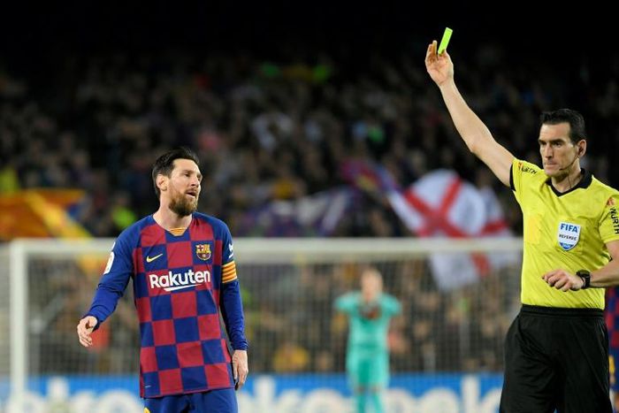 Naughty boy: despite his image, Lionel Messi has sometimes misbehaved at Barcelona