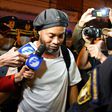 Brazilian retired football player Ronaldinho originally arrived at the Asuncion hotel in April