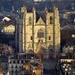 The gothic cathedral in Nantes was last hit by fire in 1972