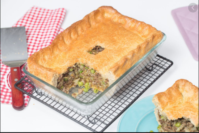 Beef and potato dish pie