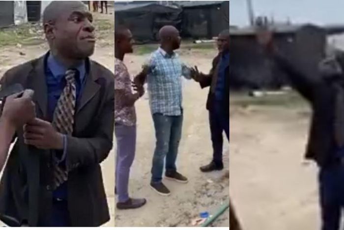 “Father, let this boy suffer for 600 years till he lands in prison” – Angry pastor curses man (video)