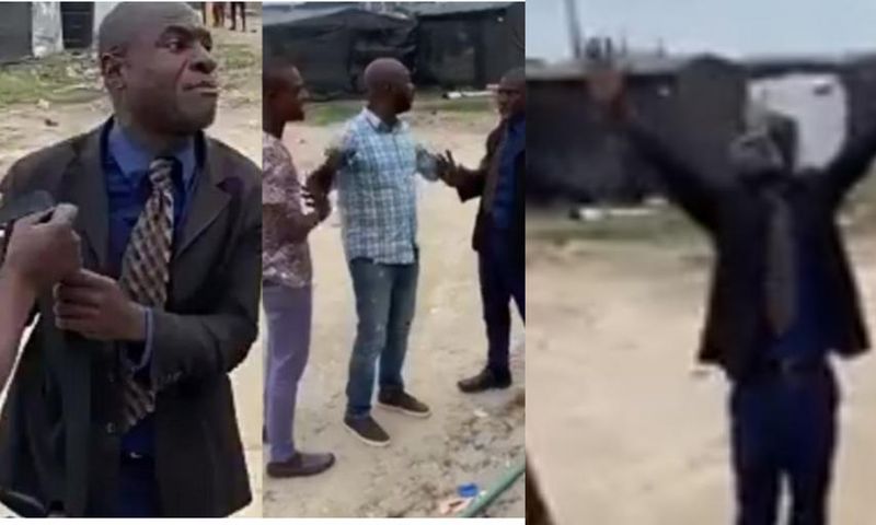 “Father, let this boy suffer for 600 years till he lands in prison” – Angry pastor curses man (video)