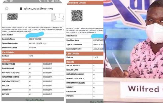 WASSCE graduate gets 8As in 2020 after another 8As in 2019 as a private candidate