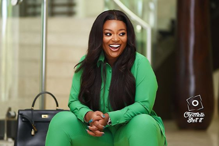 Jackie Appiah in green outfit