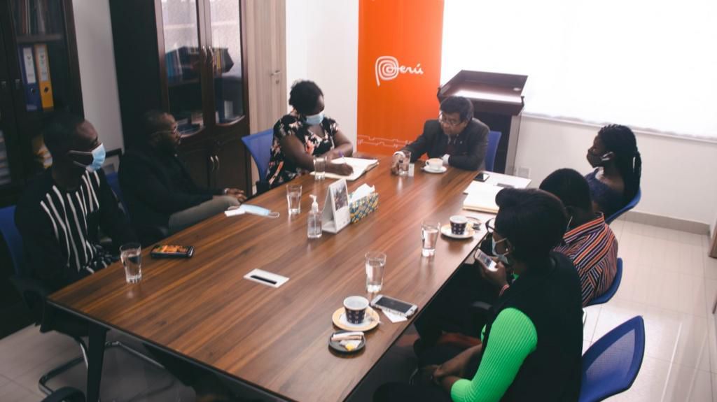 Runway Ghana team meet Head of Mission from PeruTo Ghana
