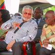 Former president Jerry John Rawlings and President Nana Akufo-Addo