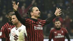 Zlatan Ibrahimovic has scored ten goals in all competitions since his return to AC Milan in January.