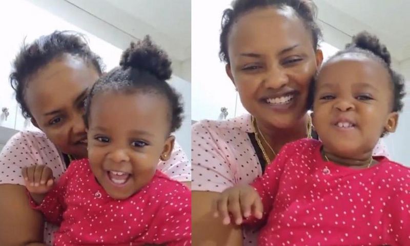 Nana Ama McBrown and daughter Baby Maxin