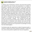 Over 9,000 Ghanaians evacuated during COVID-19 border closure - Foreign Affairs Ministry
