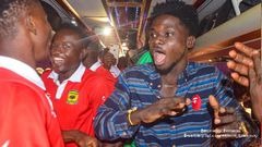 Kwame Eugene celebrates with Kotoko