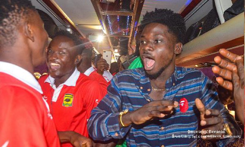 Kwame Eugene celebrates with Kotoko