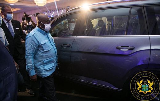 Akufo-Addo unveils first VW assembled cars in Ghana