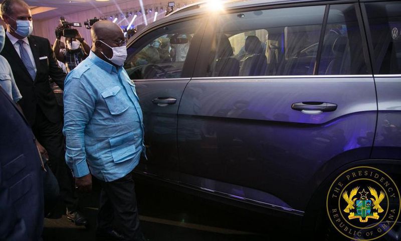Akufo-Addo unveils first VW assembled cars in Ghana