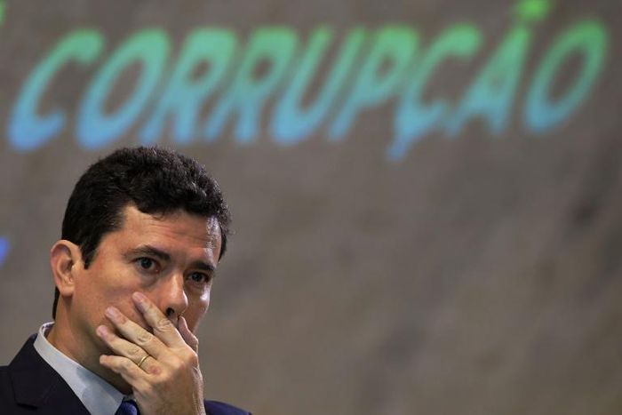 El exjuez brasileño Sergio Moro, el 23 de noviembre de 2018 en Rio de Janeiro durante un foro nacional sobre la lucha contra la corrupción