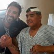 Argentine football legend Diego Maradona (R) and his doctor Leopoldo Luque are pictured in Olivos, Argentina on November 11, 2020 
Maradona is expected to leave hospital on Wednesday, eight days after undergoing surgery to remove a blood clot on his br...