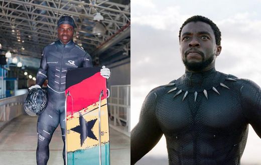 How Chadwick Boseman inspired Africa’s first black skeleton racer