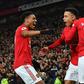 Manchester United's Anthony Martial (left), Mason Greenwood (centre) and Marcus Rashford have formed a potent front three since the Premier League's restart