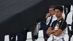Cristiano Ronaldo looks on as Juventus fell to their second consecutive defeat.