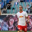 Emil Forsberg (left) and Yussuf Poulsen both scored in RB Leipzig's opening day win over Mainz