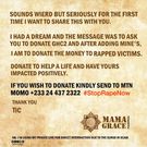 Rapper TiC raises funds to support rape victims