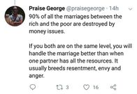 If you're rich, don’t marry the poor - Author advises